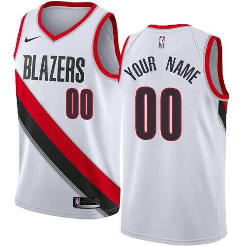 Men & Youth Customized Portland Trail Blazers Swingman White Home Nike Association Edition Jersey->customized nba jersey->Custom Jersey